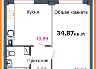 Продаю 1-комнатную квартиру, 33.8 м2, деревня Родина, Владимирская улица, 12