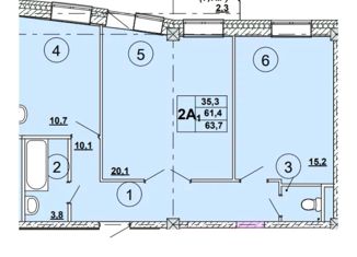 Продаю 2-комнатную квартиру, 63.7 м2, Абакан, улица Кирова, 185к2