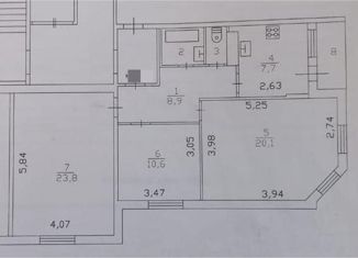 3-ком. квартира на продажу, 76 м2, Всеволожск, проспект Добровольского, 18