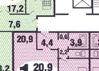 Однокомнатная квартира на продажу, 38.9 м2, Москва, Донецкая улица, 26, станция Перерва