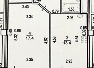 Продам однокомнатную квартиру, 53.5 м2, Уфа, улица Шмидта, 158/1, жилой район Затон