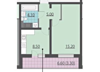 1-комнатная квартира на продажу, 39 м2, Санкт-Петербург, Чарушинская улица, 2, Красногвардейский район