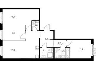 Продается 3-комнатная квартира, 75 м2, Москва, Кольская улица, 10, Кольская улица
