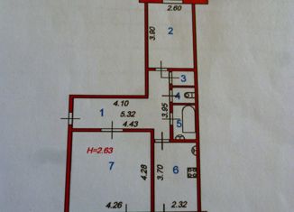 Продается 2-комнатная квартира, 57.5 м2, село Ново-Талицы, Автодоровская улица, 14