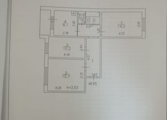 Продам 3-комнатную квартиру, 62.8 м2, Кодинск, улица Гидростроителей, 5