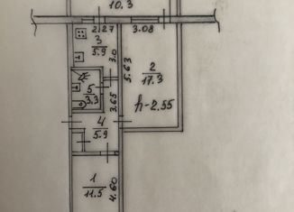 Продается 2-ком. квартира, 50 м2, посёлок городского типа Гурзуф, Санаторная улица, 4