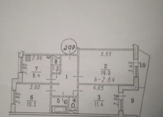 3-комнатная квартира на продажу, 63 м2, Омская область, улица 4-я Линия, 178