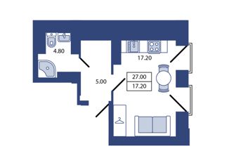Продаю однокомнатную квартиру, 27 м2, Санкт-Петербург, Большой Сампсониевский проспект, 29Б, метро Выборгская