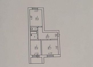 Продажа 2-комнатной квартиры, 60 м2, рабочий посёлок Шексна, Юбилейная улица, 14А