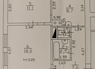 Продается 2-ком. квартира, 49.5 м2, Гуково, улица Маяковского, 15