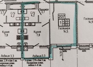 Продажа однокомнатной квартиры, 33.5 м2, Ставрополь, микрорайон № 36, улица Генерала Маргелова, 7