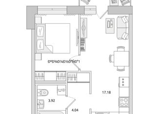 Продажа однокомнатной квартиры, 38.9 м2, Мурино, ЖК Северный, улица Шоссе в Лаврики, 68к2
