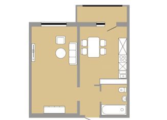 Продам 1-ком. квартиру, 36.3 м2, Оренбург, улица Юркина, 8, ЖК Осенний Лист