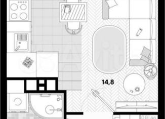 Продается квартира студия, 26.4 м2, Краснодар, Колхозная улица, 5к4, микрорайон Табачная Фабрика