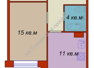 Продажа 1-комнатной квартиры, 42.2 м2, Шлиссельбург, улица Чекалова, 47