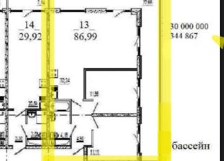 Продаю 3-комнатную квартиру, 86.9 м2, посёлок городского типа Дагомыс, Батумское шоссе, 28Ак2, ЖК Аллея Парк