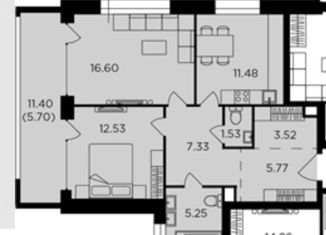 Продам 2-ком. квартиру, 65.1 м2, Москва, Восточная улица, 4Ак7, Восточная улица