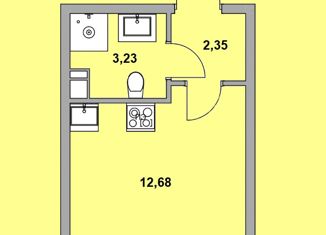 Продается квартира студия, 18.6 м2, Санкт-Петербург, Кубинская улица, 82к3с1, метро Московская