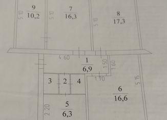 Продам 4-ком. квартиру, 77.4 м2, Кемеровская область, улица Назарова, 4