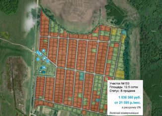 Продается земельный участок, 12.5 сот., дачное некоммерческое партнёрство Спутник, Яблоневая улица