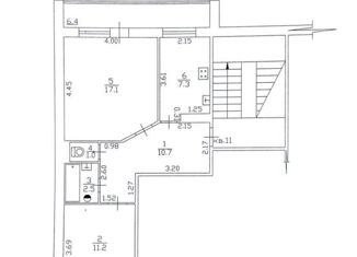 Продаю 2-комнатную квартиру, 56.2 м2, деревня Перевоз, Молодёжная улица, 11