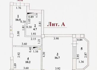 Продам 1-комнатную квартиру, 41.5 м2, Липецк, улица имени Генерала Меркулова, 8