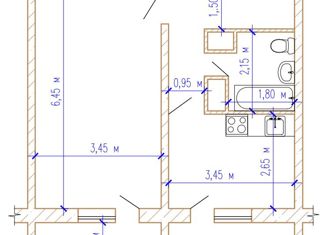 1-ком. квартира на продажу, 46.2 м2, Ярославль, Большая Техническая улица, 11, район Дядьково