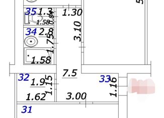 Продажа 2-комнатной квартиры, 52 м2, Самара, Революционная улица, 79, метро Московская