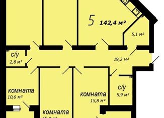 Продажа 5-ком. квартиры, 142.4 м2, Муром, 1-я Новослободская улица, 6