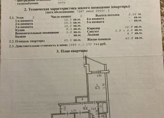 Продажа 3-ком. квартиры, 66 м2, Ижевск, Нижняя улица, 32