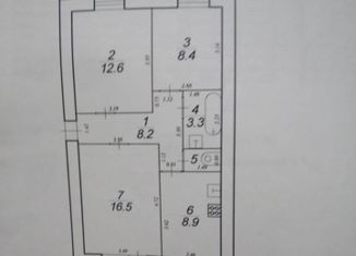 Продается трехкомнатная квартира, 59.2 м2, Осташков, улица Володарского, 179А