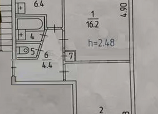 Продажа двухкомнатной квартиры, 46.6 м2, Пермь, Байкальская улица, 3/2, жилой район Нижняя Курья