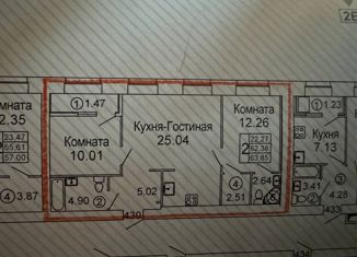 Продаю двухкомнатную квартиру, 62.8 м2, Рязанская область, улица Княжье Поле, 16к1