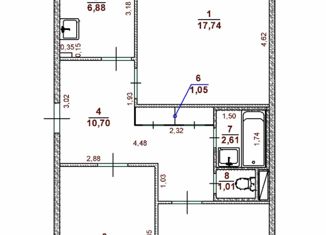 Продаю 3-комнатную квартиру, 63 м2, Ульяновская область, Карсунская улица, 3