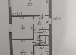 Продам 3-ком. квартиру, 60.7 м2, Ставрополь, улица 50 лет ВЛКСМ, 8/2, микрорайон № 30