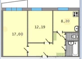 Продам 2-комнатную квартиру, 49.8 м2, Челябинск, Комсомольский проспект, 80Б, Курчатовский район