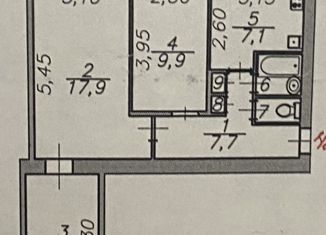 Продам трехкомнатную квартиру, 57.8 м2, Астрахань, 1-я Перевозная улица, 118, Ленинский район