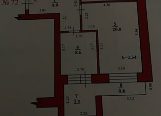 Продаю 2-комнатную квартиру, 55.5 м2, Стерлитамак, улица Караная Муратова, 2А