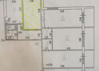 Комната на продажу, 76 м2, Барнаул, улица Попова, 88, Ленинский район