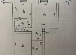 Продажа 3-ком. квартиры, 72.2 м2, Таштагол, улица 8 Марта, 4