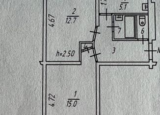 2-ком. квартира на продажу, 42 м2, Мурманск, Молодёжная улица, 15