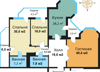 Трехкомнатная квартира на продажу, 163.6 м2, Москва, улица Архитектора Власова, 6, Ломоносовский район