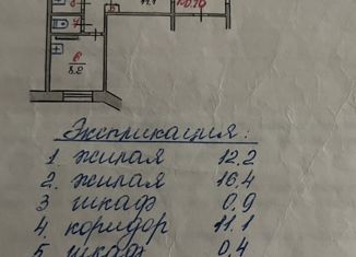 Продаю двухкомнатную квартиру, 53.5 м2, Усть-Кут, Коммунистическая улица, 11