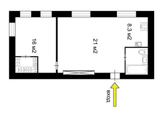 Продам 2-ком. квартиру, 58 м2, Санкт-Петербург, Рижская улица, 16, Рижская улица