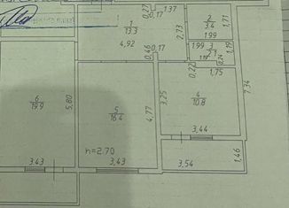 Продам двухкомнатную квартиру, 76 м2, Краснодар, улица Лавочкина, 13, ЖК Восток