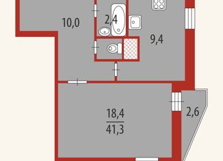 Продаю 1-комнатную квартиру, 41.3 м2, Санкт-Петербург, площадь Льва Мациевича, 3, площадь Льва Мациевича
