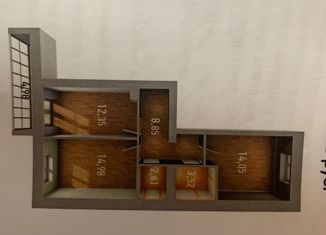 Продаю трехкомнатную квартиру, 58 м2, деревня Царёво, улица Петра Гаврилова, 3