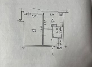 Продажа 1-ком. квартиры, 39.3 м2, Тюменская область, улица Нефтяников, 85