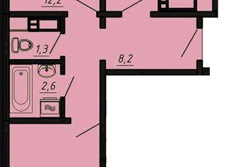 Продам 2-ком. квартиру, 61 м2, Челябинск, улица Университетская Набережная, 8, жилой район Академ Риверсайд