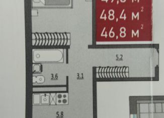 Продам 1-комнатную квартиру, 39 м2, Оренбург, ЖК Осенний Лист, жилой комплекс Осенний Лист, 6